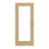 GARANT Drzwi do pomieszczeń wilgotnych, authentic dąb sękaty, układ poprzeczny, GCK08, z przeszkleniem LA-2