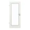 Drzwi do pomieszczeń wilgotnych GARANT, Biel ze strukturą Premium GCK08 z przeszkleniem LA-2