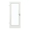 Drzwi do pomieszczeń wilgotnych GARANT, Biel ze strukturą Premium GCK08 z przeszkleniem LA-3