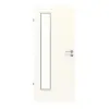 GARANT drzwi do pomieszczeń wilgotnych 0105-60 Pearl White Resopal z przeszkleniem LA-4 po stronie zawiasów