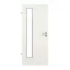 GARANT Drzwi do pomieszczeń wilgotnych, biel ze strukturą Premium GCK08, z przeszkleniem LA-4 po stronie zawiasów