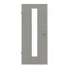 GARANT drzwi do pomieszczeń wilgotnych U12115SD szary platynowy GHK08 z przeszkleniem LA-4 na środku