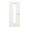 Drzwi do pomieszczeń wilgotnych GARANT, biel ze strukturą Premium GCK08, z przeszkleniem LA-4 na środku