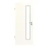 GARANT drzwi do pomieszczeń wilgotnych 0105-60 Pearl White Resopal z przeszkleniem LA-4 po stronie zamka