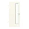 GARANT drzwi do pomieszczeń wilgotnych 9417-60 Snow White Resopal z przeszkleniem LA-4 po stronie zamka