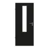 GARANT drzwi do pomieszczeń wilgotnych 0901-60 Black Resopal z przeszkleniem LA-5 na środku