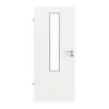 GARANT drzwi do pomieszczeń wilgotnych D354-60 Designer White Resopal z przeszkleniem LA-5 na środku