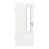 GARANT drzwi do pomieszczeń wilgotnych D354-60 Designer White Resopal z przeszkleniem LA-5 od strony zamka