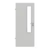 GARANT drzwi do pomieszczeń wilgotnych D92-60 Dove Grey Resopal z przeszkleniem LA-5 od strony zamka