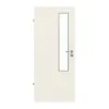 GARANT drzwi do pomieszczeń wilgotnych biały lakier 9010 CePaL z przeszkleniem LA-5 od strony zamka