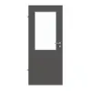 GARANT drzwi do pomieszczeń wilgotnych 10622-60 Ebony Resopal z przeszkleniem LA-6