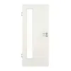 Drzwi wewnętrzne do obiektu GARANT Biel ze strukturą Premium GCK08 z przeszkleniem LA-4 od strony zawiasów