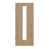 GARANT drzwi wewnętrzne do obiektu Authentic dąb szczelinowy GCK08 z przeszkleniem LA-4 na środku