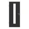 GARANT drzwi wewnętrzne do obiektu matowy RAL 9005 G-TEC z przeszkleniem LA-4 na środku