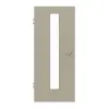 GARANT Drzwi wewnętrzne do obiektu, matowe, szary jedwab 7044 G-TEC z przeszkleniem LA-4 na środku