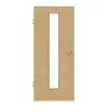 GARANT Drzwi wewnętrzne do obiektu, authentic dąb sękaty, układ poprzeczny, GCK08, z przeszkleniem LA-4 na środku