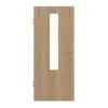 GARANT drzwi wewnętrzne do obiektu Authentic dąb szczelinowy GCK08 z przeszkleniem LA-5 na środku