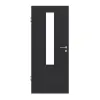 GARANT drzwi wewnętrzne do obiektu matowy RAL 9005 G-TEC z przeszkleniem LA-5 na środku