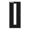 GARANT drzwi dymoszczelne 0901-60 Black Resopal z przeszkleniem LA-4 na środku
