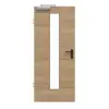 GARANT Drzwi dymoszczelne układ poprzeczny Authentic dąb szczelinowy GCK08 z przeszkleniem LA-4 centralnie