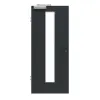 GARANT drzwi dymoszczelne U12000SD wulkaniczna czerń GHK08 z przeszkleniem LA-4 na środku