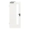GARANT drzwi dymoszczelne biały lakier 9016 CePaL z przeszkleniem LA-4 od strony zamka