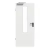 GARANT Drzwi dymoszczelne, matowe, biały lakier 9016 G-TEC z przeszkleniem LA-5 na środku
