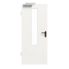 GARANT drzwi przeciwpożarowe białe lakierowane 9016 z przeszkleniem LA-5 na środku