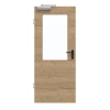 GARANT Drzwi dymoszczelne Układ poprzeczny Authentic Dąb szczelinowy CePaL z okienkiem przeszklonym LA-6