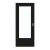 GARANT drzwi przesuwne 0901-60 Black Resopal z przeszkleniem LA-DIN