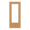 GARANT Drzwi przesuwne dębowe Premium CePaL z przeszkleniem LA-DIN