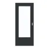 GARANT Drzwi przesuwne U12000SD Wulkan czarny GHK08 z przeszkleniem LA-DIN