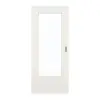 GARANT Drzwi przesuwne Biel ze strukturą Premium GCK08 z przeszkleniem LA-DIN