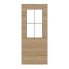 GARANT Drzwi przesuwne Układ poprzeczny Authentic Dąb szczelinowy CePaL z przeszkleniem LA-6 Słupek SP0