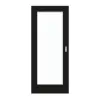 GARANT drzwi przesuwne 0901-60 Black Resopal z przeszkleniem LA-2