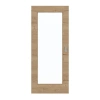 GARANT Drzwi przesuwne Układ poprzeczny Authentic Dąb szczelinowy CePaL z przeszkleniem LA-2