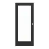 GARANT drzwi przesuwne matowy RAL 9005 G-TEC z przeszkleniem LA-3