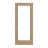 GARANT Drzwi przesuwne Układ poprzeczny Authentic Dąb szczelinowy CePaL z okienkiem przeszklonym LA-3