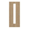 GARANT Drzwi przesuwne Authentic Dąb szczelinowy CePaL z przeszkleniem LA-4 centralnie