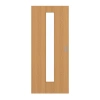 GARANT Drzwi przesuwne dębowe Premium CePaL z przeszkleniem LA-4 na środku