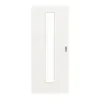 GARANT Drzwi przesuwne białe lakierowane 9016 GHK08 z przeszkleniem LA-4 na środku