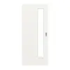 GARANT drzwi przesuwne biały lakier 9016 GHK08 z wycięciem na szybę LA-4 od strony zamka