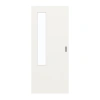 GARANT Drzwi przesuwne białe lakierowane 9016 z przeszkleniem LA-5 po stronie zawiasów
