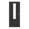GARANT Drzwi przesuwne U12000SD Wulkan czarny GHK08 z przeszkleniem LA-5 na środku