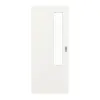 GARANT Drzwi przesuwne Authentic Bianco GCK08 z przeszkleniem LA-5 po stronie zamka