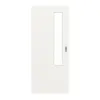 GARANT drzwi przesuwne biały lakier 9016 GHK08 z przeszkleniem LA-5 od strony zamka