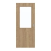 GARANT Drzwi przesuwne Authentic Dąb szczelinowy CePaL z przeszkleniem LA-6