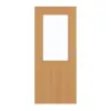 GARANT Drzwi przesuwne dębowe Premium GCK08 z przeszkleniem LA-6