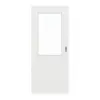 Drzwi przesuwne GARANT biały lakier matowy 9016 G-TEC z przeszkleniem LA-6