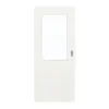 GARANT Drzwi przesuwne układ poprzeczny Authentic Bianco GCK08 z przeszkleniem LA-6